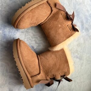UGG Tan Bailey Boots with Bows
